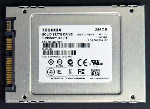 SSD 256GB, Toshiba Solid State Drive