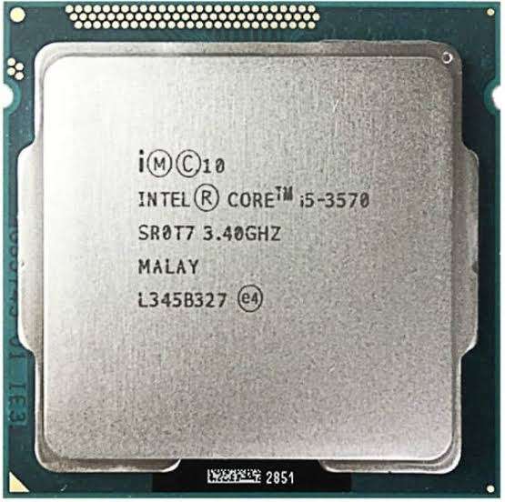 Intel Core i5 3570 CPU - 3rd Gen - LGA1155 3.4GHz