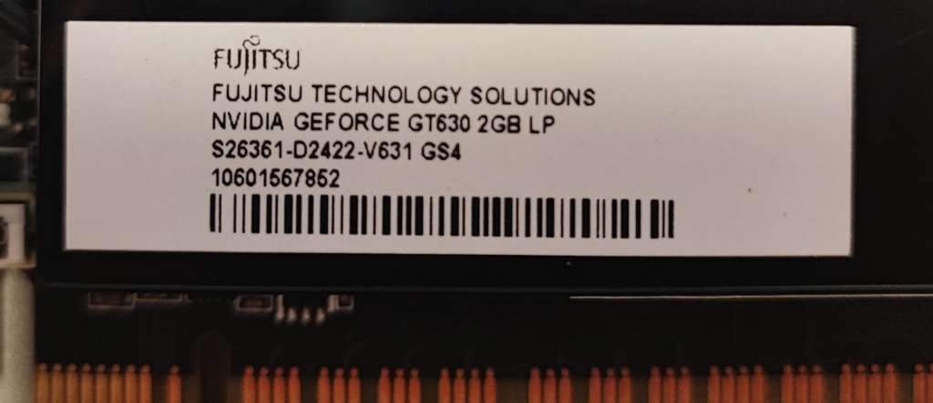2 x Graphics Cards - 1 Nvidia GeForce GT630 2GB - 1 Nvidia GeForce GT420 1GB