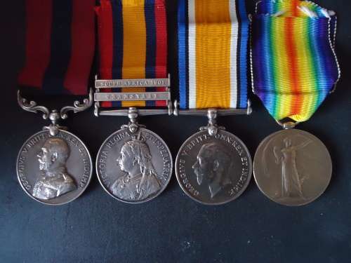 MEDALS -- DCM QSA WW1 Medal Group ( boer war ) to C.A. Norregaard