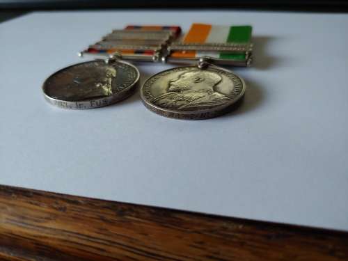 QSA/KSA Boer War Medals  -  Major T.G. Barclay Rl.IR.FUS.