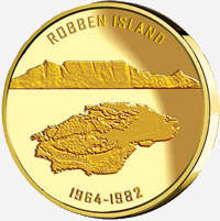 1/2 oz robben island gold medallion