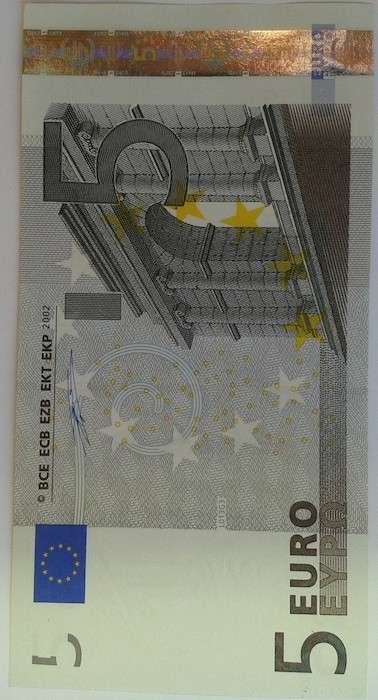 European Union, 5 Euro, 2002, Unc, France, P1 u