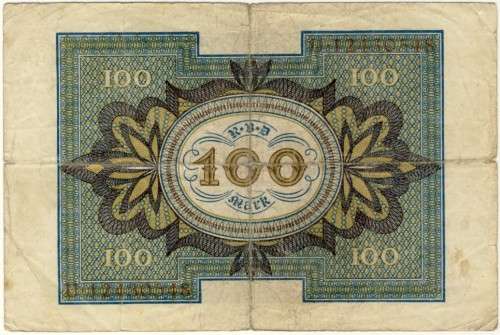 Germany - 100 Mark, 1920, One Hundred Mark, p69 b