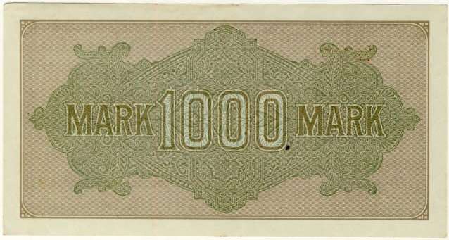 Germany - 1000 Mark , 1922, One Thousand Mark Note, p76 g
