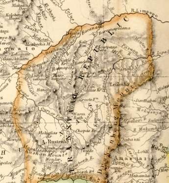 1860 Map of South Africa, Good condition, Original Blackie Map