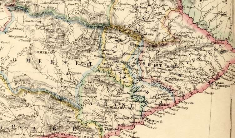 1860 Map of Cape Colony, Good condition, Original Blackie Map