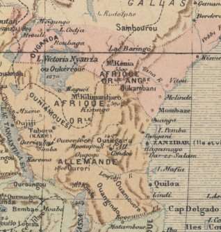 Late 1800's Map of Africa, Very Good condition, Original Map