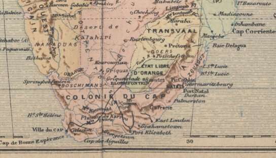 Late 1800's Map of Africa, Very Good condition, Original Map