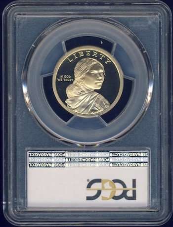 2009 PCGS Graded Proof-69 DCam, Native American Dollar, $1, USA, America, Three Sisters