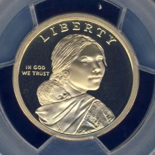 2009 PCGS Graded Proof-69 DCam, Native American Dollar, $1, USA, America, Three Sisters