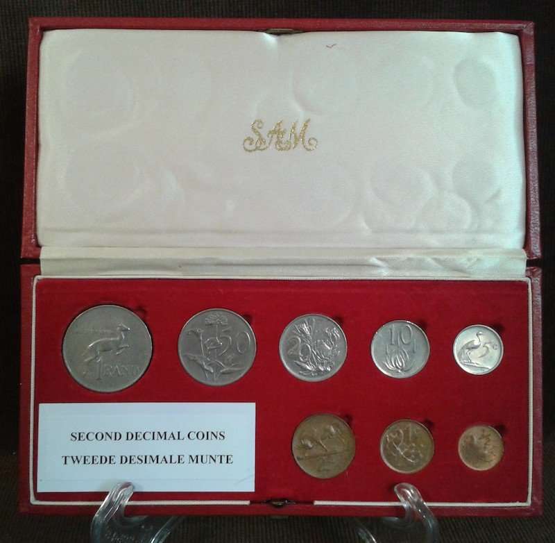 2nd Decimal Coin Type Set in Red SAM Box Set, South Africa