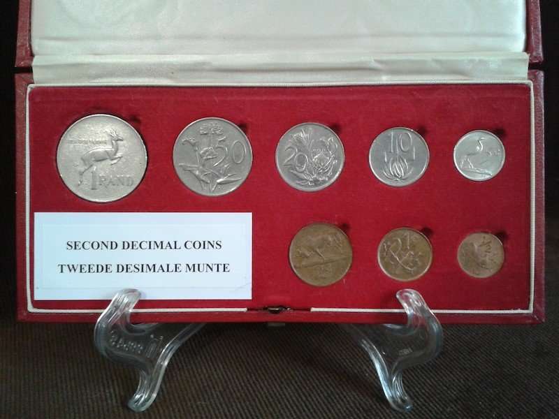 2nd Decimal Coin Type Set in Red SAM Box Set, South Africa