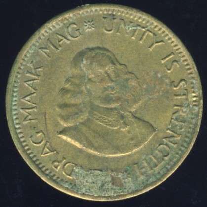 1964 1/2 Cent coin, 1/2c , South Africa, No reserve