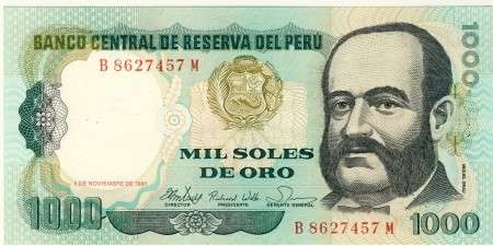 Peru - 1000 Soles de Oro, 1981, Crisp UNC.., p122
