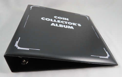Coin and Banknote Collector`s Album, Heavy Duty 3 Ring Album for Collectors Pages, A4 Binder