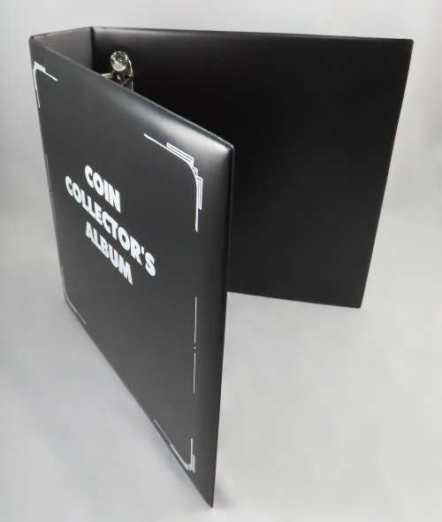 Coin and Banknote Collector`s Album, Heavy Duty 3 Ring Album for Collectors Pages, A4 Binder