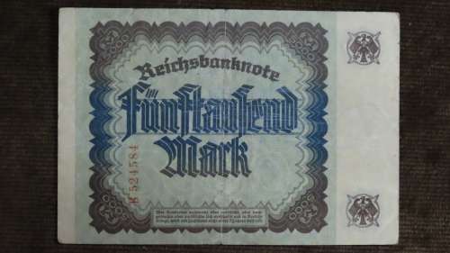 Germany - 5000 Mark, 1922, p-77 , Rare Note