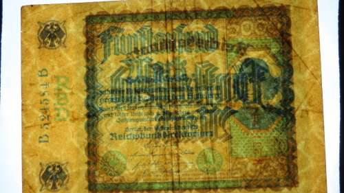 Germany - 5000 Mark, 1922, p-77 , Rare Note