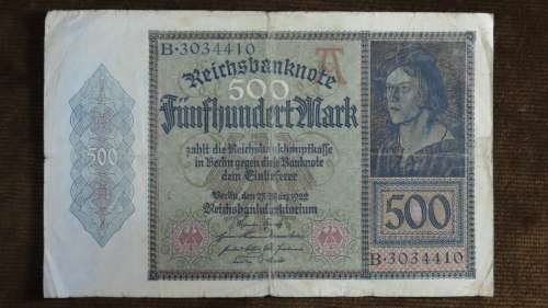 Germany - 500 Mark, 1922, p-73