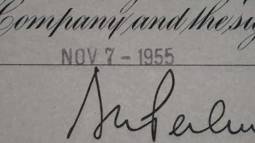 New York Central Railroad Company, Stock Certificate, 1955, 40 Shares