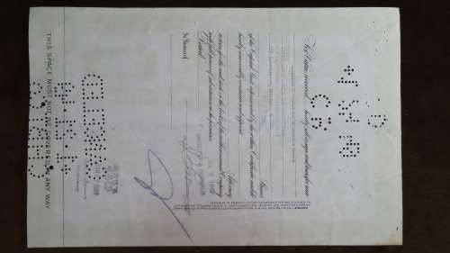 Phelps Didge Corporation, Stock Certificate, 1949, 1 Share