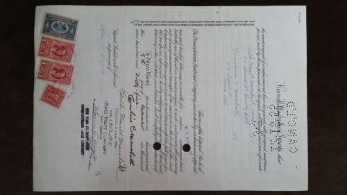 Pennsylvania Railroad Company, Stock Certificate, 1952, 100 Shares with Duty Stamps