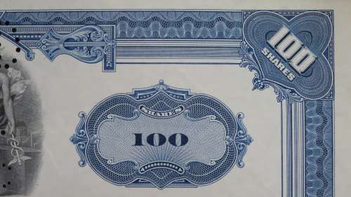 Erie Railroad Company, Stock Certificate, 1951, 100 Shares