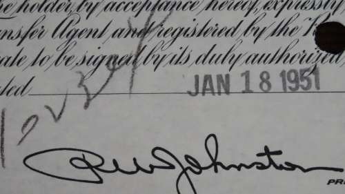 Erie Railroad Company, Stock Certificate, 1951, 100 Shares