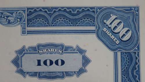 Grand Union Company, Stock Certificate, 1969, 100 Shares