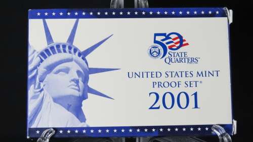 USA , 2001 Complete Proof set, Including Statehood Quarters, 10 coin Set