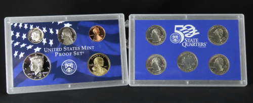 USA , 2001 Complete Proof set, Including Statehood Quarters, 10 coin Set