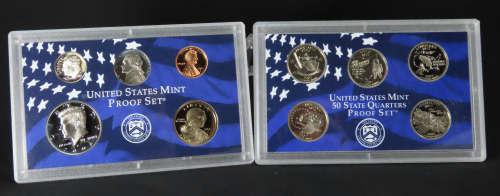 USA , 2002 Complete Proof Coin Set, Including Statehood Quarters, 10 coin Set