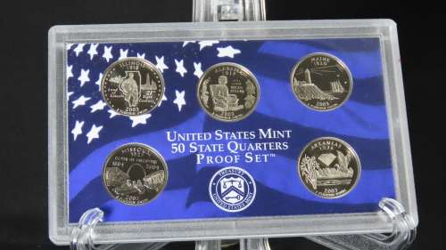 USA , 2003 Complete Proof Coin Set, Including Statehood Quarters, 10 coin Set
