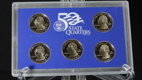 USA , 2007 Complete Proof set, Including Statehood Quarters + Presidential Dollars, 14 coin Set
