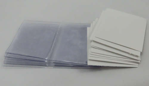 Clear Plastic Coin Flip, per bundle of 10 , pocket , wallet, sleeve