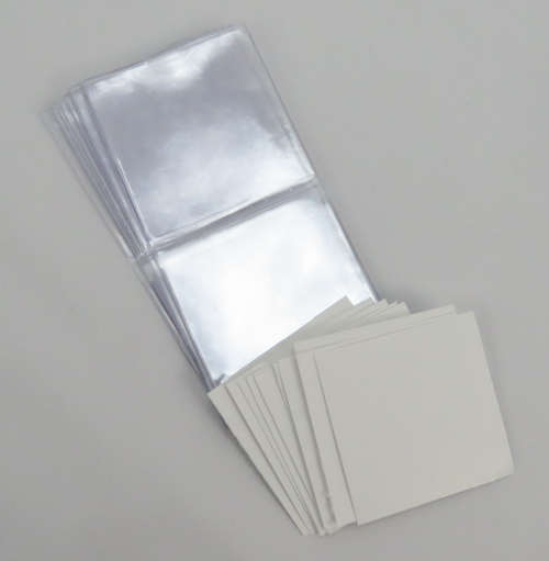 Clear Plastic Coin Flip, per bundle of 10 , pocket , wallet, sleeve