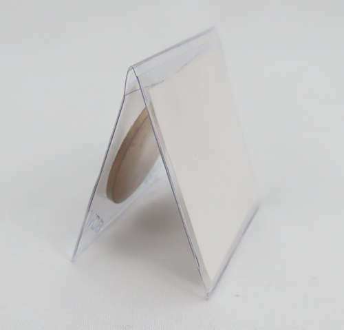 Clear Plastic Coin Flip, per bundle of 10 , pocket , wallet, sleeve