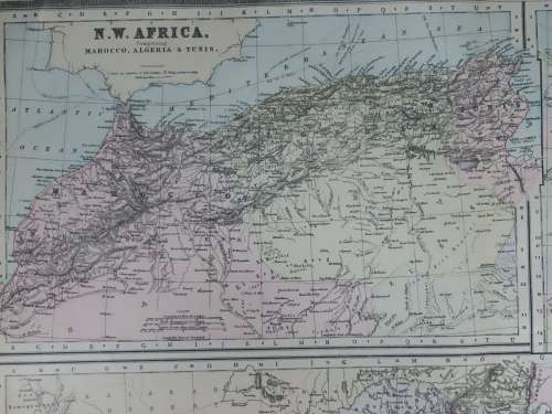 1894 Map of South Africa, Good Condition, Original Bradley Map