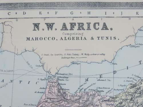 1894 Map of South Africa, Good Condition, Original Bradley Map