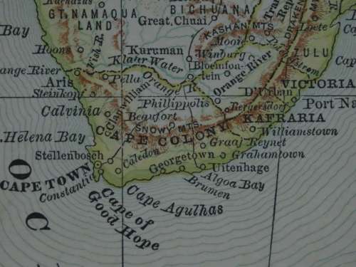 1880 Map of Africa, Fair Condition, Original McNally Antique Map
