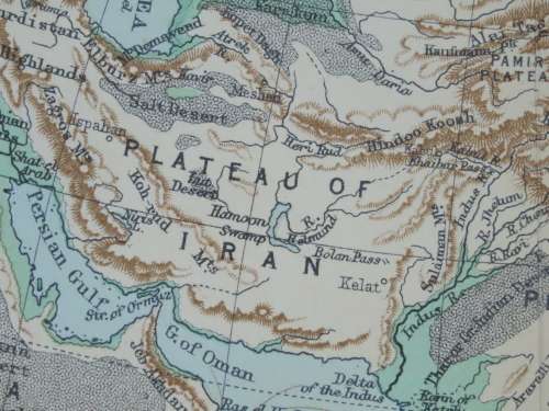 1892 Map of Asia, Excellent condition, Original Chambers Map Russian Empire, Siberia, Chinese Empire