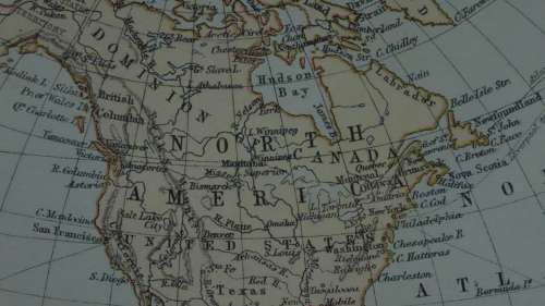 1892 Map of The World, Excellent condition, Original Chambers Map