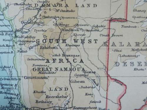 1922 Map of Central and Southern Africa - Excellent Condition, Original Bartholomew Map