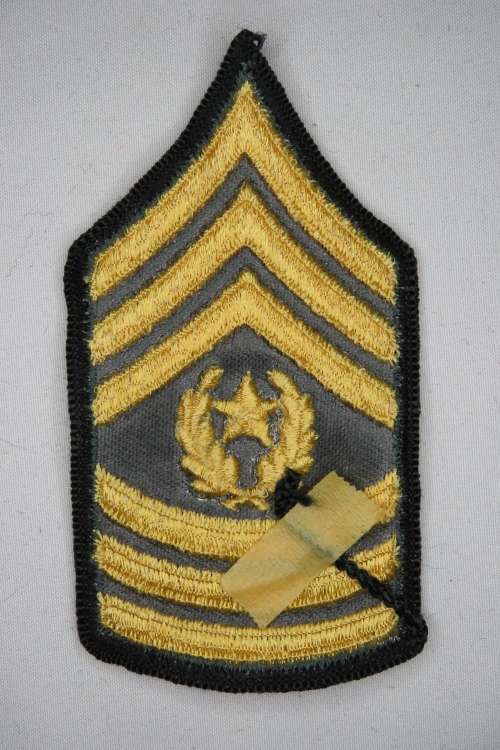 United States Army Command Sergeant Major Rank Insignia Patch E9