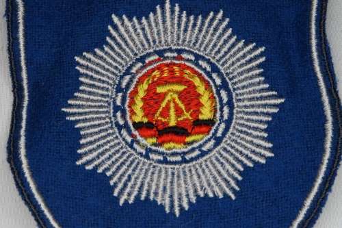 East German State Police, Schutzpolizei, Shoulder Patch