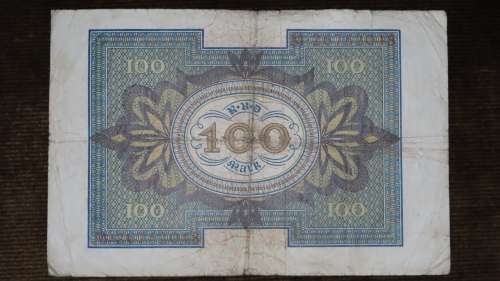Germany - 100 Mark, 1920, p69b , 8 Digit Serial Number, Weimar Republic