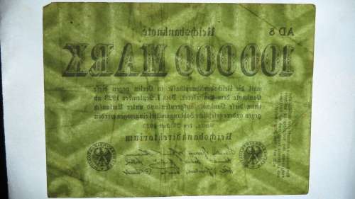 Germany - 100 000 Mark, 1923 , p91a , Stars Watermark