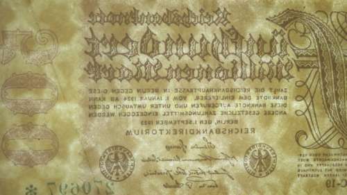 Germany - 500 Million Mark, 1923 , p110f , S in Stars Watermark