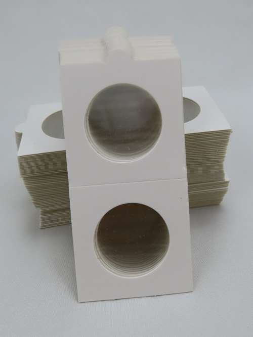 32.5 mm Self Adhesive Coin Holders, 20 x Hartberger Coin Flips, No PVC